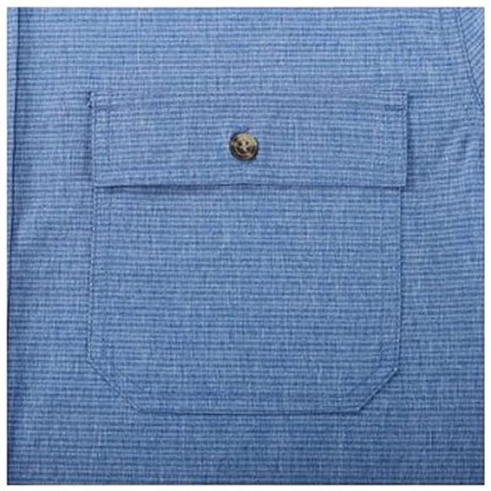 Avalanche Men's Performance Short Sleeve Woven Shirt (Blue, Small) - Picture 5 of 5